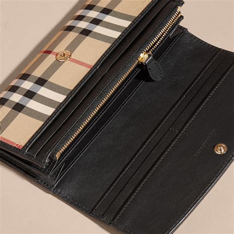 womens burberry black horseferry wallet|burberry handbags designer.